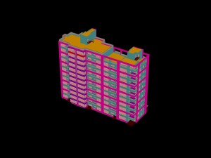 city construction - large real estate residences 32 Modelo 3D