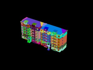 city construction - large real estate residences 34 Modelo 3D