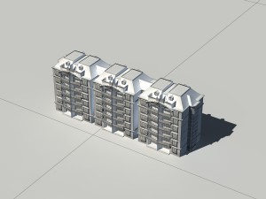 city construction - large real estate residences 36 3D 모델