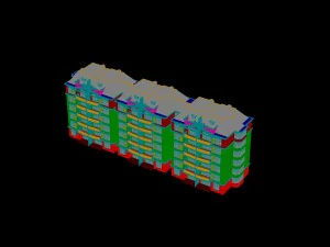 city construction - large real estate residences 36 3D Model