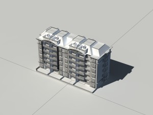 city construction - large real estate residences 37 3D Модель