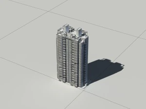 city construction - large real estate residences 38 3D Model