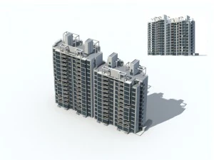 construcci&oacute;n de la ciudad - grandes residencias inmobiliarias 39 Modelo 3D