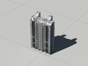 city construction - large real estate residences 40 3D Model