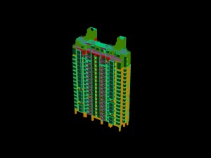 city construction - large real estate residences 40 Modello 3D