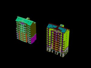 city construction - large real estate residences 41 3D 모델