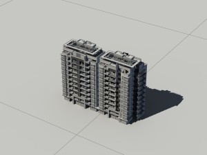 city construction - large real estate residences 42 3Dモデル