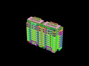 city construction - large real estate residences 42 3Dモデル