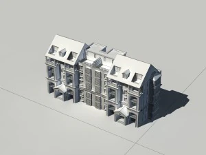 city construction - large real estate residences 43 3D Model