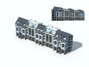 city construction - large real estate residences 44 3D Model