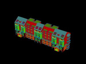 city construction - large real estate residences 44 Modèle 3D