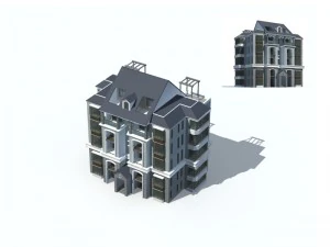 construction de ville - grandes r&eacute;sidences immobili&egrave;res 45 Modèle 3D
