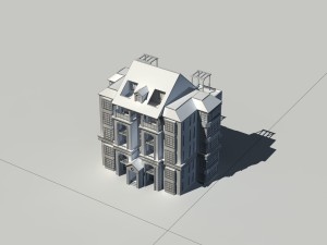 city construction - large real estate residences 45 3D 模型