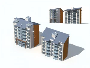 stadsbouw - grote vastgoedwoningen 46 3D Model