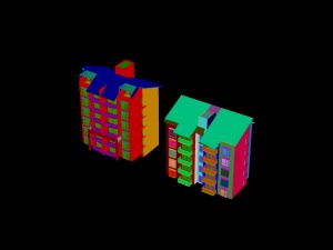 city construction - large real estate residences 46 3Dモデル