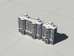 city construction - large real estate residences 47 Modelo 3D