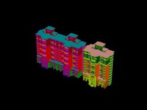 city construction - large real estate residences 47 Modelo 3D