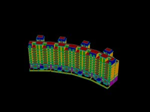 city construction - large real estate residences 49 3D Model