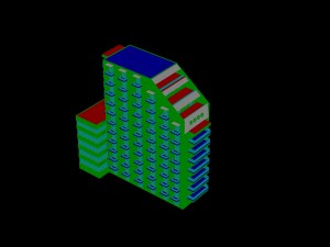 city construction - large real estate residences 50 3D Модель