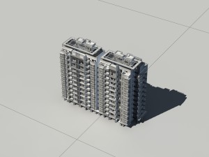 city construction - large real estate residences 52 3D Model