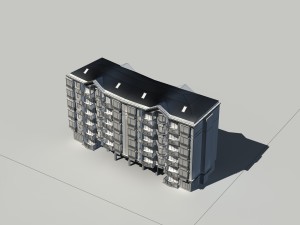 city construction - large real estate residences 55 3D Model