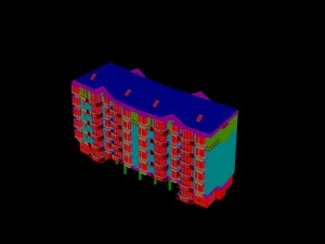 city construction - large real estate residences 55 3D Model