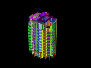 city construction - large real estate residences 58 3D Model