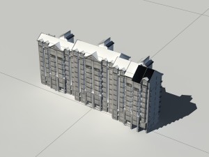 city construction - large real estate residences 59 Modelo 3D
