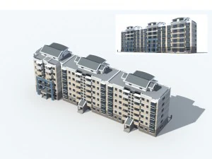 city construction - large real estate residences 60 3D Model
