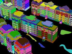 city construction - large real estate residences 60 3D Model