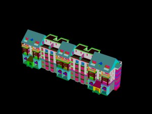 city construction - large real estate residences 61 3D Model