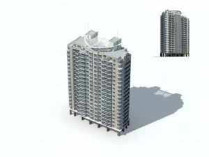 city construction - large real estate residences 63 3D Model
