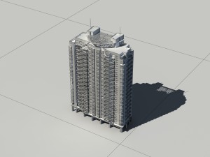city construction - large real estate residences 63 3D मॉडल