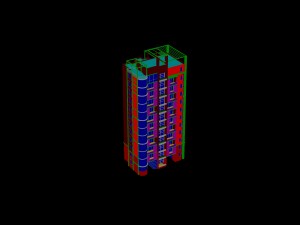 city construction - large real estate residences 65 3D Modell