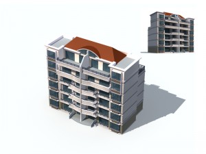 city construction - large real estate residences 67 3D Model