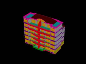 city construction - large real estate residences 67 Model 3D