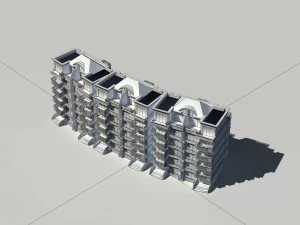 city construction - large real estate residences 68 3D Model