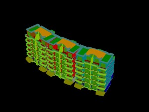 city construction - large real estate residences 68 Modello 3D