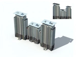 şehir inşaatı - büyük gayrimenkul konutları 69 3D Model