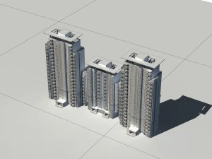 city construction - large real estate residences 69 3D Model