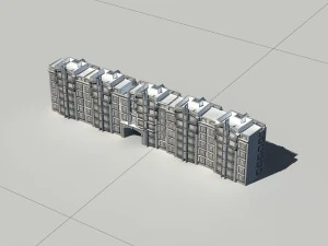 city construction - large real estate residences 70 3D Model