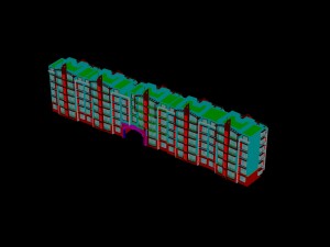 city construction - large real estate residences 70 Modèle 3D