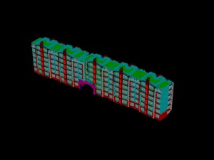 city construction - large real estate residences 70 3D Model