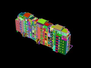 city construction - large real estate residences 72 3D Model