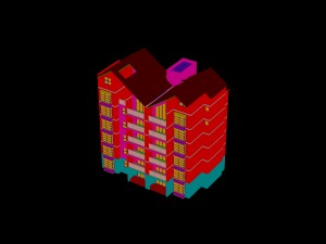city construction - large real estate residences 73 3Dモデル