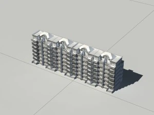 city construction - large real estate residences 74 3D Model