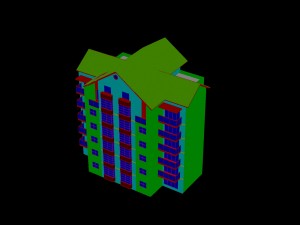 city construction - large real estate residences 76 3D 모델