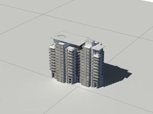 city construction - large real estate residences 77 3D Model