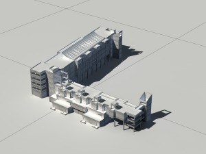 city construction - large real estate residences 78 3Dモデル