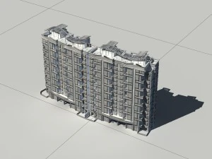 city construction - large real estate residences 79 3D Model
